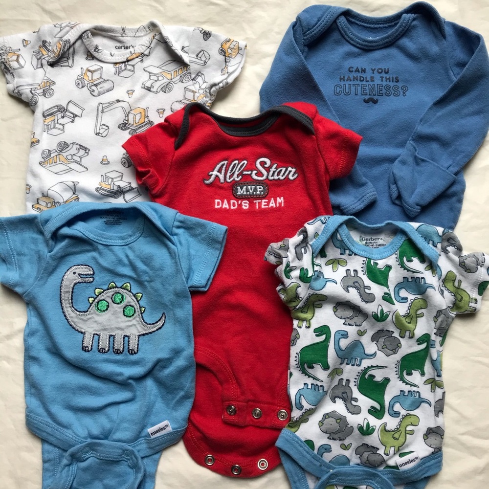 Boys newborn onesies